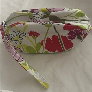 Clinique🌺Mini Butterfly+Floral Design Wristlet Cosmetic Pouch / New Never Used